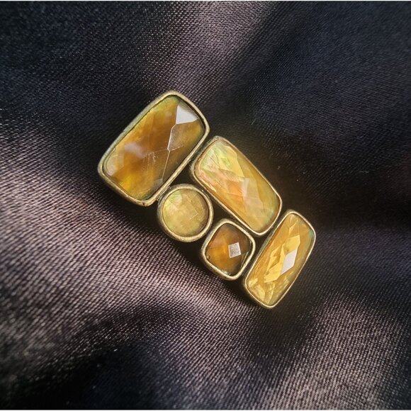 Lia Sophia Vintage Jewelry Amber Tone Pendant - Picture 4 of 4